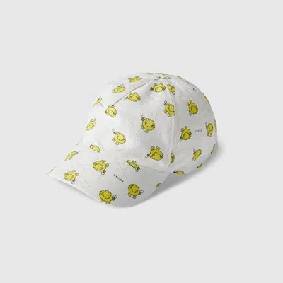 Gucci Kids' Gg Canvas Baseball Hat In Orange