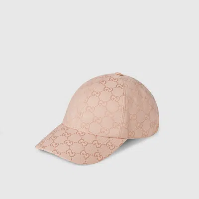 Gucci Gg Canvas Baseball Hat In Brown