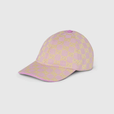Gucci Gg Canvas Baseball Hat In Pink