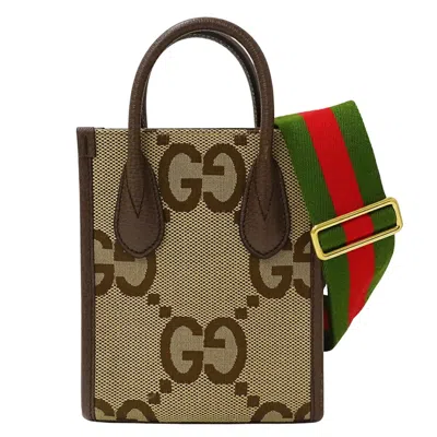 Pre-owned Gucci Gg Canvas Beige Brown Gg Canvas Handbag Shoulder Bag ()