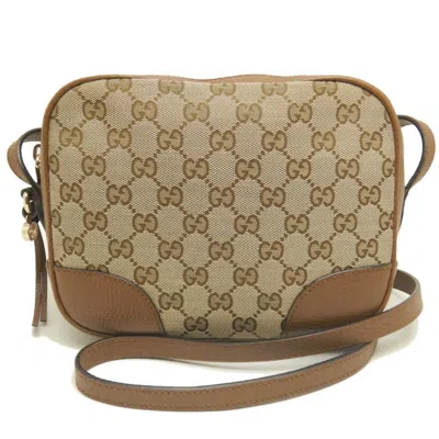 Pre-owned Gucci Gg Canvas Beige Brown Gg Canvas Shoulder Bag ()
