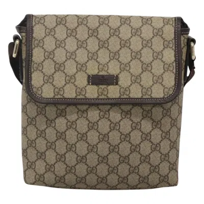 Pre-owned Gucci Gg Canvas Beige Canvas Shoulder Bag ()