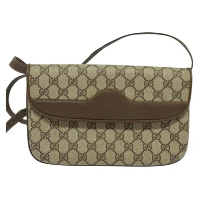 Pre-owned Gucci Gg Canvas Beige Canvas Shoulder Bag ()