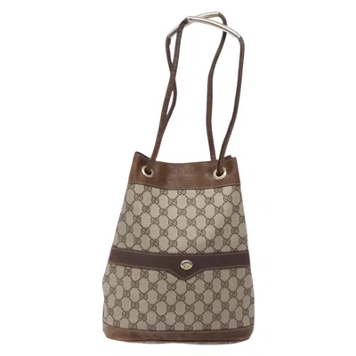 Pre-owned Gucci Gg Canvas Beige Canvas Shoulder Bag ()