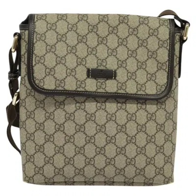 Pre-owned Gucci Gg Canvas Beige Canvas Shoulder Bag () In Sand