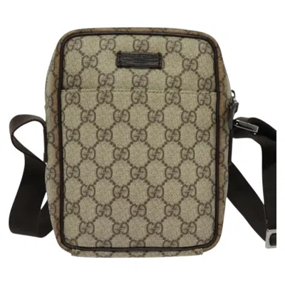 Pre-owned Gucci Gg Canvas Beige Canvas Shoulder Bag () In Sand
