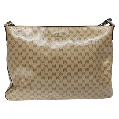 Pre-owned Gucci Gg Canvas Beige Canvas Shoulder Bag () In Sand