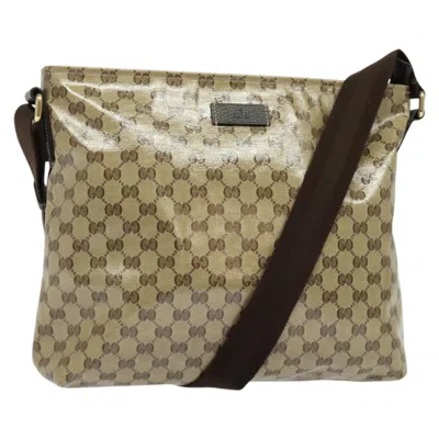 Pre-owned Gucci Gg Canvas Beige Canvas Shoulder Bag () In Sand