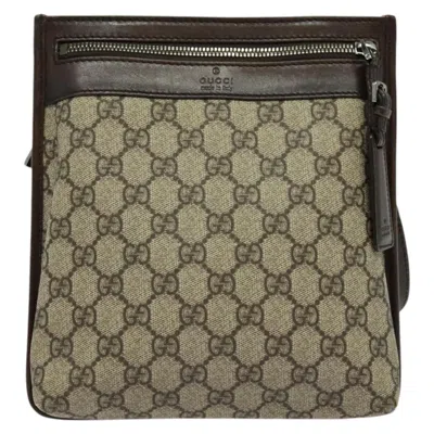 Pre-owned Gucci Gg Canvas Beige Canvas Shoulder Bag () In Sand