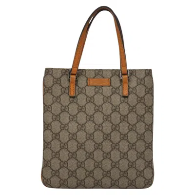 Pre-owned Gucci Gg Canvas Beige Canvas Tote Bag ()