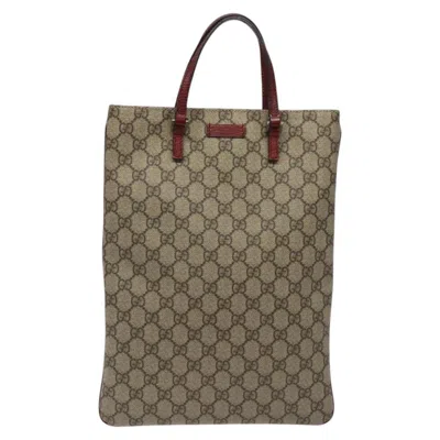 Pre-owned Gucci Gg Canvas Beige Canvas Tote Bag ()