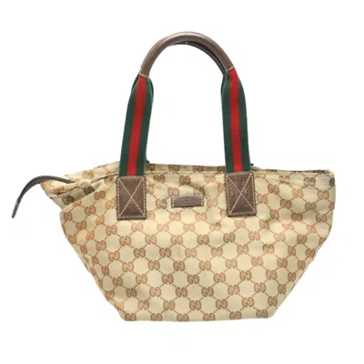 Pre-owned Gucci Gg Canvas Beige Gg Canvas Handbag Tote Bag ()