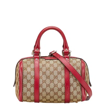 Pre-owned Gucci Gg Canvas Beige Pink Gg Canvas Handbag Shoulder Bag ()