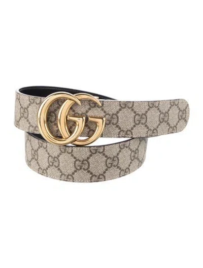 Pre-owned Gucci Gg Canvas Belt