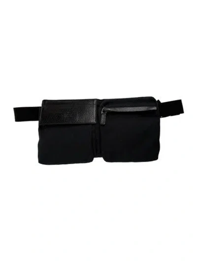 Pre-owned Gucci Gg Canvas Belt Bag In Black