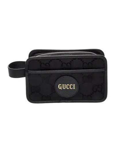 Pre-owned Gucci Gg Canvas Belt Bag In Black