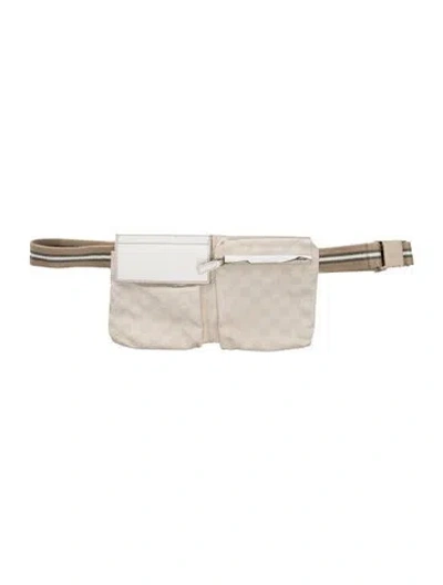 Pre-owned Gucci Gg Canvas Belt Bag In Neutral
