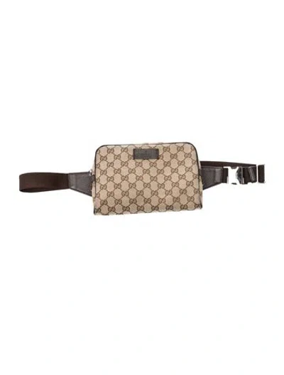 Pre-owned Gucci Gg Canvas Belt Bag In Neutrals