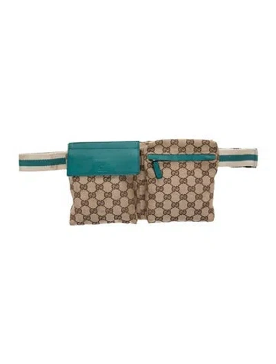 Pre-owned Gucci Gg Canvas Belt Bag In Neutrals