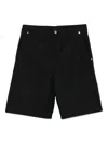 Gucci Button-fly Cotton Shorts In Black