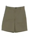Gucci Gg Fabric Bermuda Shorts In Green