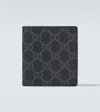 Gucci Gg Canvas Bifold Wallet In Black