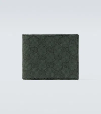 Gucci Gg Canvas Bifold Wallet In White