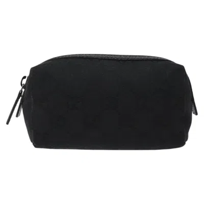Pre-owned Gucci Gg Canvas Black Canvas Clutch Bag ()