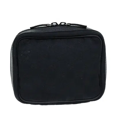 Pre-owned Gucci Gg Canvas Black Canvas Clutch Bag ()