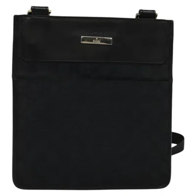 Pre-owned Gucci Gg Canvas Black Canvas Shoulder Bag ()