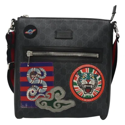 Pre-owned Gucci Gg Canvas Black Canvas Shoulder Bag ()