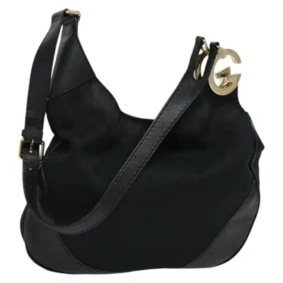 Pre-owned Gucci Gg Canvas Black Canvas Shoulder Bag ()