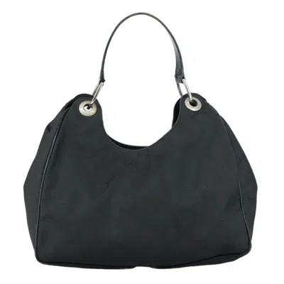 Pre-owned Gucci Gg Canvas Black Canvas Shoulder Bag ()