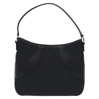 Pre-owned Gucci Gg Canvas Black Canvas Shoulder Bag ()