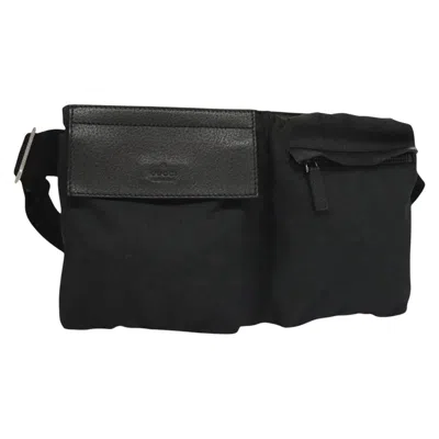 Pre-owned Gucci Gg Canvas Black Canvas Shoulder Bag ()