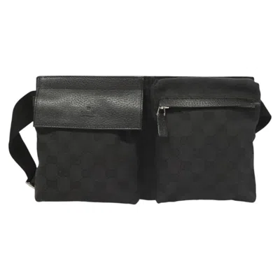Pre-owned Gucci Gg Canvas Black Canvas Shoulder Bag ()