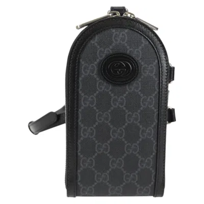 Pre-owned Gucci Gg Canvas Black Canvas Shoulder Bag ()