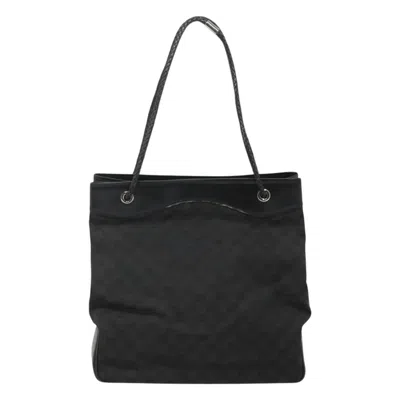 Pre-owned Gucci Gg Canvas Black Canvas Tote Bag ()