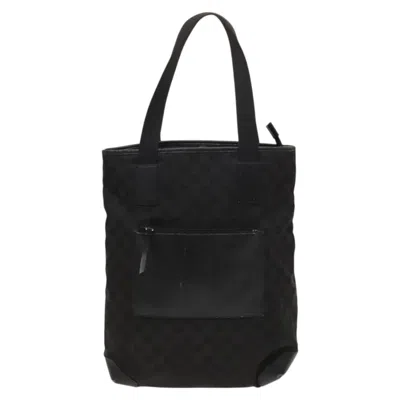 Pre-owned Gucci Gg Canvas Black Canvas Tote Bag ()