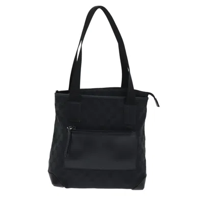 Pre-owned Gucci Gg Canvas Black Canvas Tote Bag ()