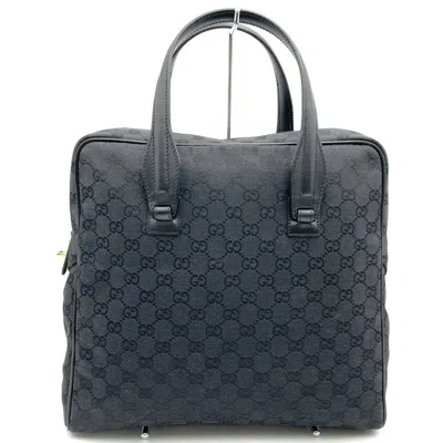 Pre-owned Gucci Gg Canvas Black Gg Canvas Handbag Tote Bag ()