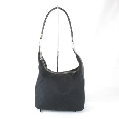 Pre-owned Gucci Gg Canvas Black Gg Canvas Shoulder Bag ()