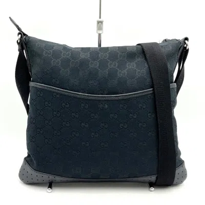 Pre-owned Gucci Gg Canvas Black Gg Canvas Shoulder Bag ()
