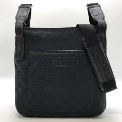 Pre-owned Gucci Gg Canvas Black Gg Canvas Shoulder Bag ()