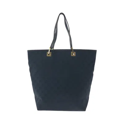 Pre-owned Gucci Gg Canvas Black Gg Canvas Shoulder Bag Tote Bag ()