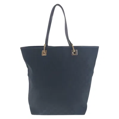 Pre-owned Gucci Gg Canvas Black Gg Canvas Shoulder Bag Tote Bag ()
