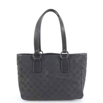 Pre-owned Gucci Gg Canvas Black Gg Canvas Shoulder Bag Tote Bag ()