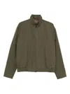 Gucci Mens Rusty Green Monogram-pattern Cotton-blend Blouson Jacket In Green