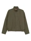 Gucci Mens Rusty Green Monogram-pattern Cotton-blend Blouson Jacket In Green