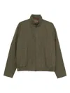 Gucci Mens Rusty Green Monogram-pattern Cotton-blend Blouson Jacket In Green